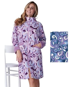 Vestaglia donna con zip in caldo pile coral Karelpiu' KF9226 - Imagen 1 de 2