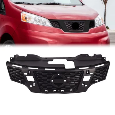 Fits Nissan NV200 2013-2021 Matte Black Front Upper Grille Insert 623123LM0H Foto 1 de 4