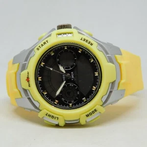 Red Star B24 WR 30M Chrono-Alarm Yellow Tone Quartz Analog Digital Unisex Watch - Picture 1 of 5