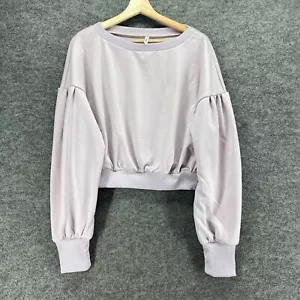 New Halara Sweatshirt Women S Small Gray Long Sleeve Pullover Round Neck Casual - Picture 1 of 8