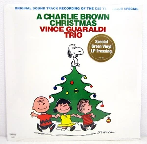 1988 Vince Guaraldi Trio - Charlie Brown Christmas LP Album New & Sealed - Green - Picture 1 of 6
