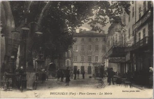 BRIGNOLES 83 Place Caramy Mairie CPA écrite à Mme BOUDET Fernand 34 Roujan 1916 - Picture 1 of 2