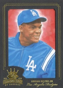 2003 Diamond Kings Gold Foil Adrian Beltre #079/100  *RANGERS* - Picture 1 of 1