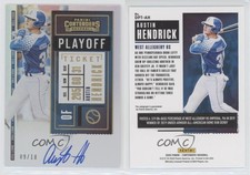 2020 Panini Contenders Draft Pick Playoff Ticket /18 Austin Hendrick Auto