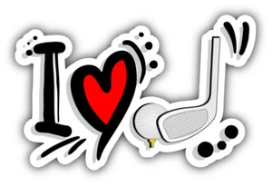 Calcomanía adhesiva para parachoques de coche de golf I Love - 3"", 5', 6"" u 8"" - Imagen 1 de 1