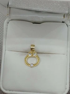 10k Yellow Gold Custom Made Handcuff Pendant Charm Free Shipping Anywhere - Picture 1 of 2