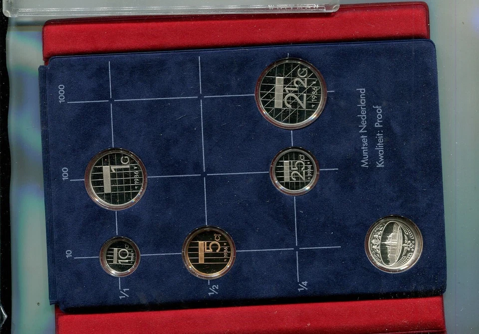 1986 NETHERLANDS 6 COIN PROOF ORGINAL GOVERNMENT SET 1447T - Image 1 of 1
