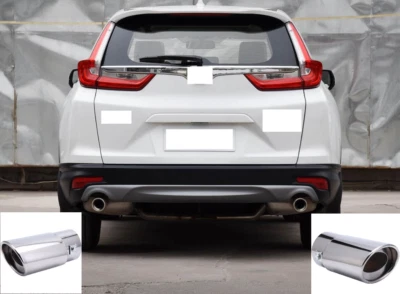 Tubo de escape silenciador de punta de escape trasero para HONDA CR-V CRV 2017-2019 acero 2 piezas Foto 1 de 4