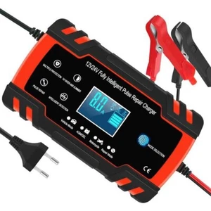 Chargeur De Batterie Intelligent 12V/24V 8A Réparation Fonction Portable - Imagen 1 de 6