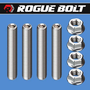 SBC BBC LONG WATER PUMP STUD KIT BOLTS STAINLESS SMALL BIG BLOCK CHEVY 350 454 - Picture 1 of 1