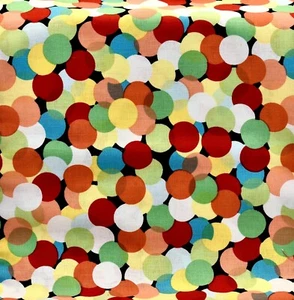 Happy Colorful Bubbles Fabric,Pastel Circles,Cotton,36" x 44" Michael Miller - Picture 1 of 1
