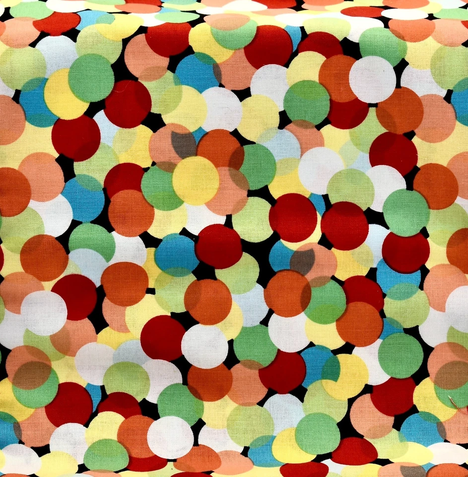 Happy Colorful Bubbles Fabric,Pastel Circles,Cotton,36" x 44" Michael Miller - Image 1 of 1