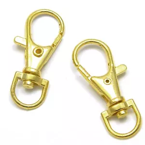 10 Big 1 1/2 Inch 360 Swivel Lobster Clasp Clip Hook Findings for Purses Lany... - Picture 1 of 1