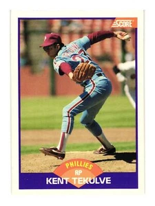 1989 Score #287 Kent Tekulve Philadelphia Phillies - Picture 1 of 2
