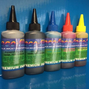 500ml ECOFILL Pigment/Farbstoff Nachfülltinte passend für Canon Pixma iP4850 iP4950 iX6550 MG5150 - Bild 1 von 4