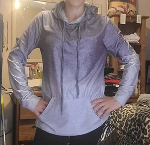 Felpa con cappuccio pullover donna grigio medio sbiadito - Foto 1 di 5