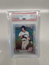 2020 Bowman Chrome Anthony Volpe Mega Box Mojo Refractor PSA 10 GEM MINT!