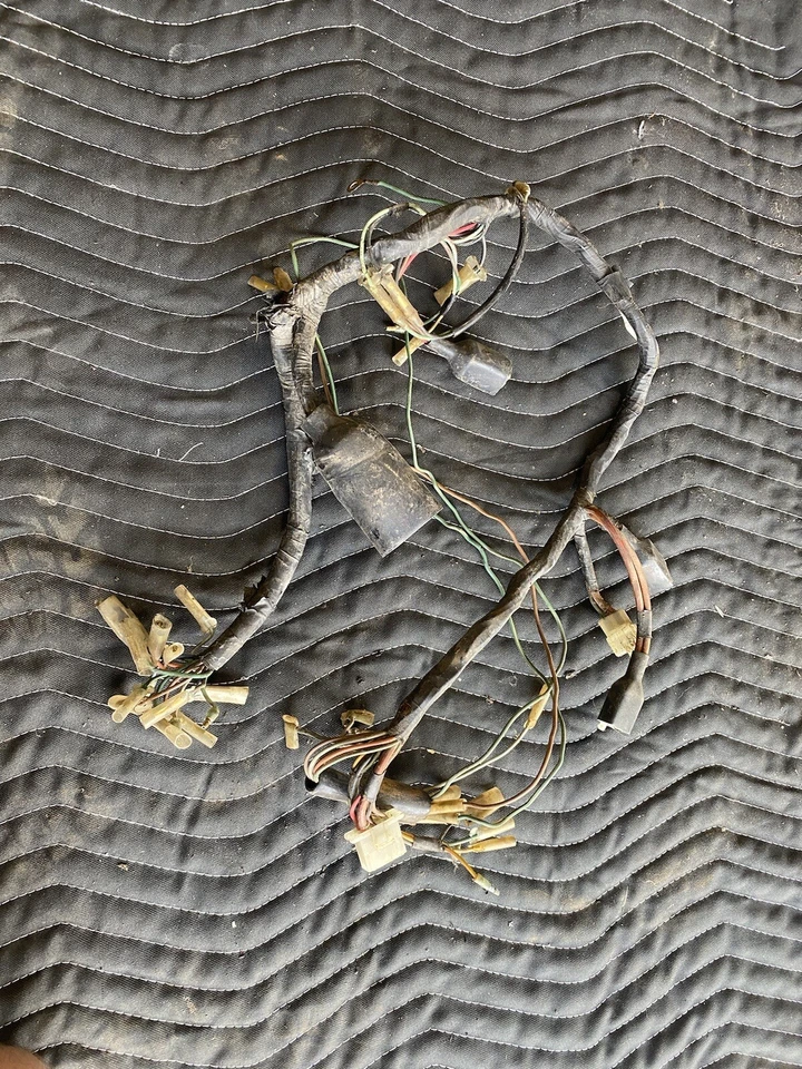 1974 Honda CB360 CB360T conjunto de chicote de fios principal motocicleta dupla #3044E - Imagem 1 de 4