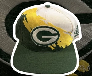 Vintage 1990s Green Bay Packers Splash Hat Logo 7 Snap Back - Bild 1 von 10
