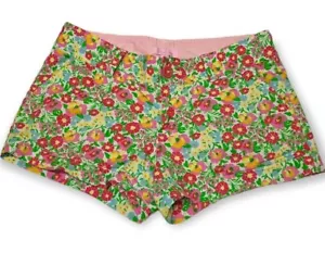 Lilly Pulitzer Floral Shorts in red, yellow and green. Women's size 0. - Picture 1 of 5