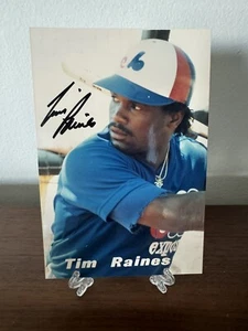 Tim Raines Autograph Montreal Expos MLB Baseball Hand Signed Photograph - Picture 1 of 3