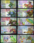 10 Pcs Different Kamberra Animal Paper Money UNC Rare Banknotes Brand New