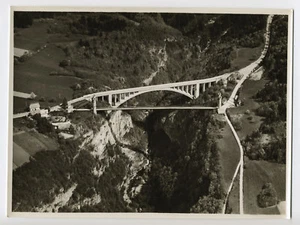 Pont de la Caille et Pont Caquot, vue aérienne c. 1935 - Photographie ancienne - Picture 1 of 2