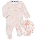 Magnetic Me Baby Modal Footie Sleeper Coverall Pink Ocean Sea Life 6-9 Months