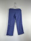 Be Present Mobility Yoga Pants Size Small Periwinkle Side Slits Snaps Comfort