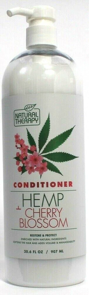 Acondicionador restaurador de cáñamo y flor de cerezo 1 botella de terapia natural 30,6 OZ Foto 1 de 1