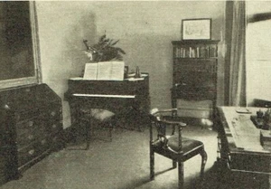 Dentro de la casa de Sir Malcolm Sargent 1932 2 páginas foto artículo Q412 - Imagen 1 de 4