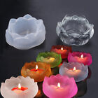 Lotus Candlestick Ashtray Silicone Mold For Making Resin Jewelry Toolb^R1