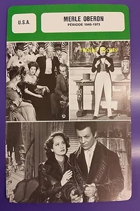 Anglo-Indian Actress Merle Oberon (Period 1940-1973) French Film Trade Card - Picture 1 of 1