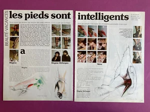 article presse les pieds chaussures Antonio Lopez dessin 1976 mode presse - Picture 1 of 5