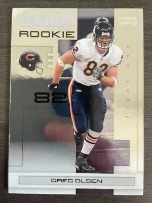 2007 Donruss Playoff Greg Olsen NFL Playoffs Silver Metalized Foil RC #114 /249 - Image 1 of 2