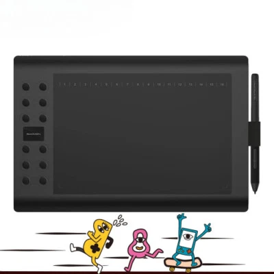 10'' Graphics Drawing Tablet Supported Battery-free Art Windows/Mac/Android OS - Image 1 of 4