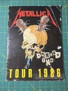 Vintage Metallica Damage Inc Tour 1986 Concert Program Book Booklet - Bild 1 von 21