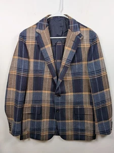 Blazer Ralph Lauren Etiqueta Púrpura Para Hombres 40R Manta Cuadros Lana Kent Chaqueta Deportiva - Imagen 1 de 18