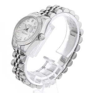 ROLEX DATEJUST 10P DIAMOND 179174 G SILVER V 892004 - Picture 1 of 8