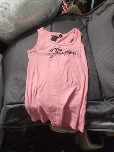 Women's M Harley Davidson PINK LABEL Sleeveless Ribbed Pink Tank Top - Imagen 1 de 4
