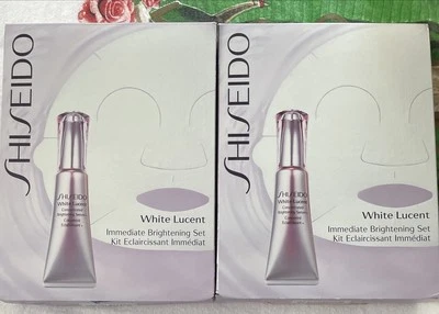 2~Shiseido White Lucent Immediate Brightening Set (Serum 15ml + Mask 3 Sheets) - Image 1 of 4