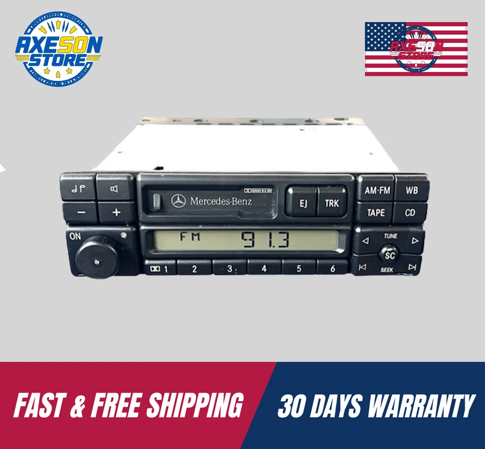 OEM 1995-1998 MERCEDES BECKER RADIO ESTÉREO CASETE R129 SL320 SL500 SL600 SL55 Foto 1 de 4
