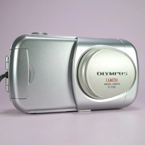 Olympus Camedia C-150 2.0MP Compact Digital Camera Silver Tested - Picture 1 of 8