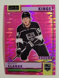 2022-23 O-Pee-Chee Platinum Retro Rookies Pink Pulsar Brandt Clarke RC #R-96 - Picture 1 of 2