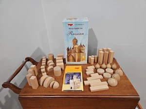 53 Piece HABA Master Builder Set Russian Wood Building Set EUC - Picture 1 of 7