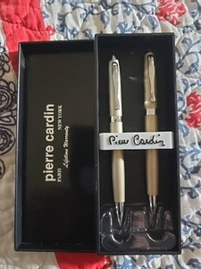 Pierre Cardin Gold Silver Pen and Mechanical Pencil Set - Picture 1 of 1