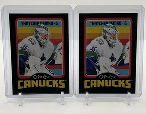 Lotto 2024-25 OPC Black Border Retro (184) e All-Stars (526) | Thatcher Demko /100 - Foto 1 di 5