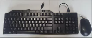 USB Dell Stylish Multimedia Keyboard Mouse Combo -Excellent Pre-Owned - Picture 1 of 1