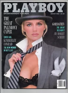 Playboy Magazine August 1988 Kimberley Conrad Cover Helle Michaelsen Centerfold - Picture 1 of 1