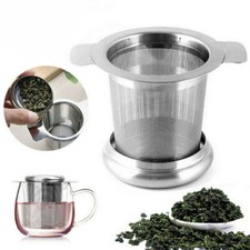 Filtro da tè in acciaio inox filtro da tè acciaio inox inossidabile con coperchio per tazze e barattoli